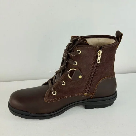 Size 9 - Women's UGG Hapsburg Hiker Boots - Scotch Waterproof Leather - Picture 4 of 14